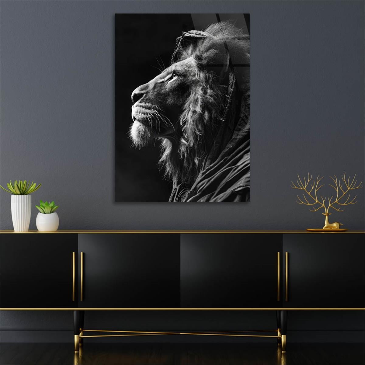 Dikey Doğa Temalı Cam Tablo 296