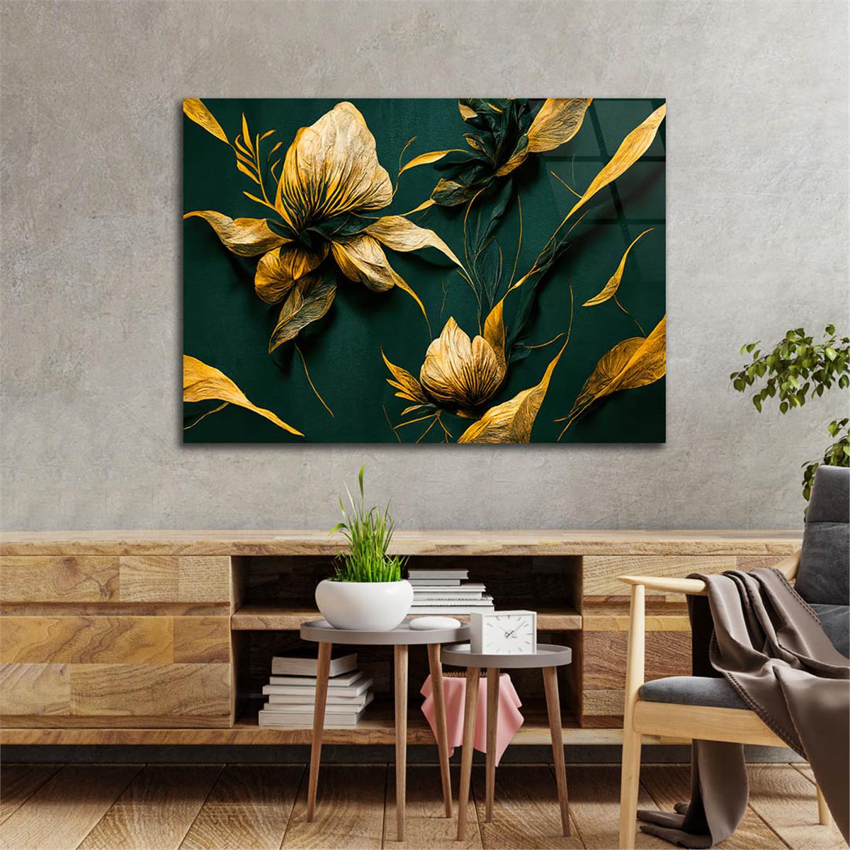 Horizontal Art-Themed Tempered Glass Wall Art 583