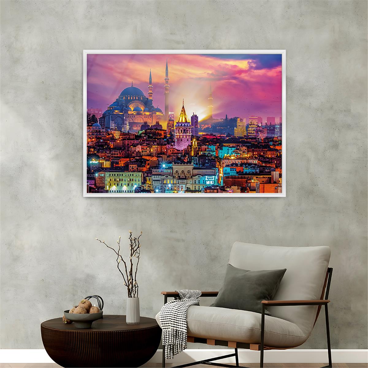 Alüminyum Çerçeveli Dini Temalı Cam Tablo 022