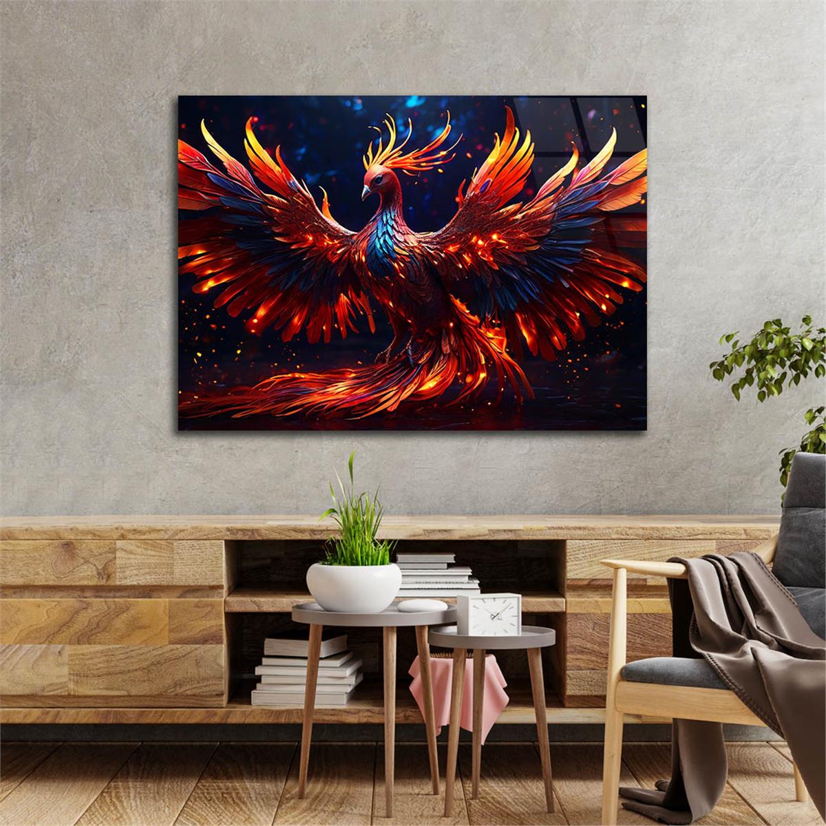 Yatay Sanat Temalı Cam Tablo 586