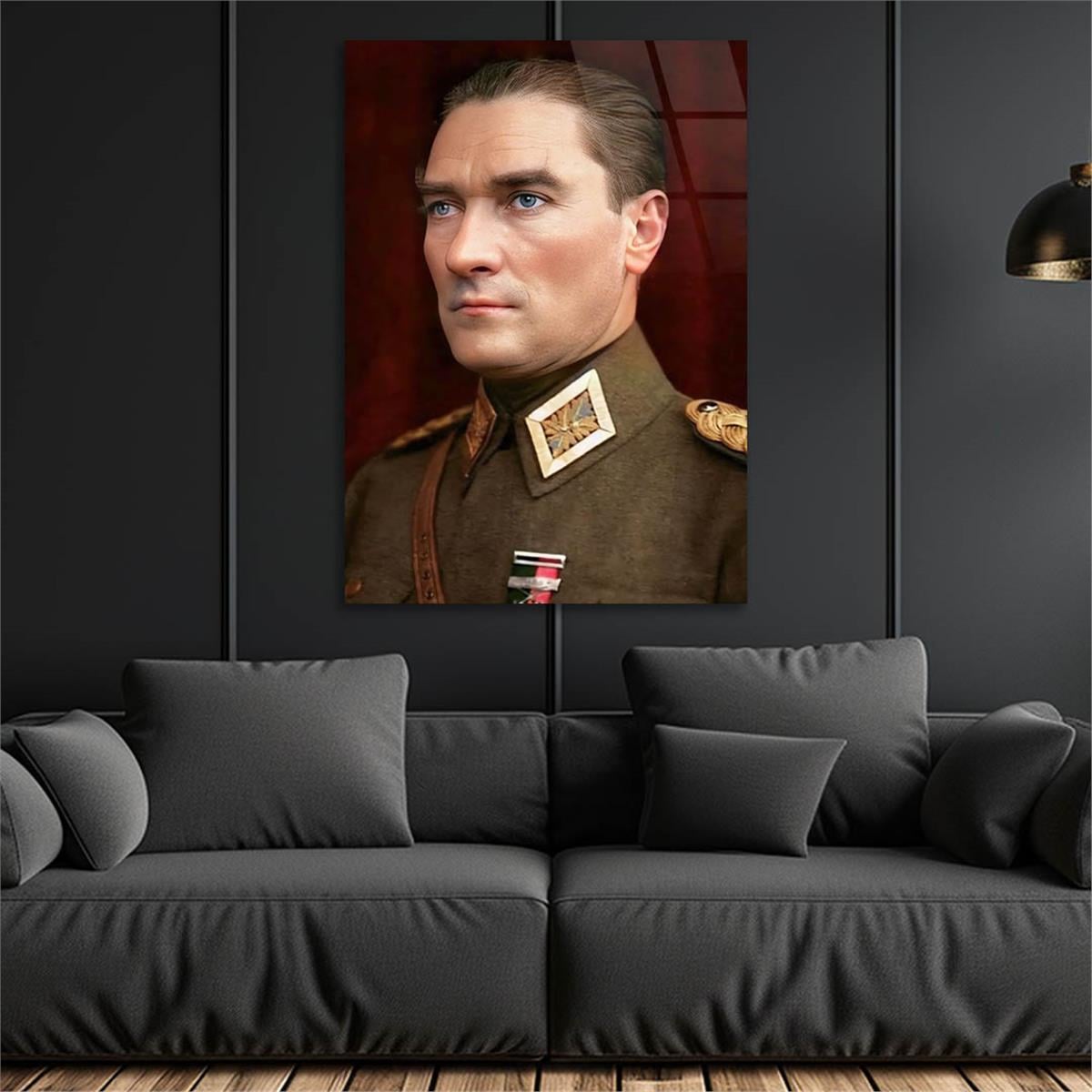 Dikey VatanTemalı Cam Tablo 199