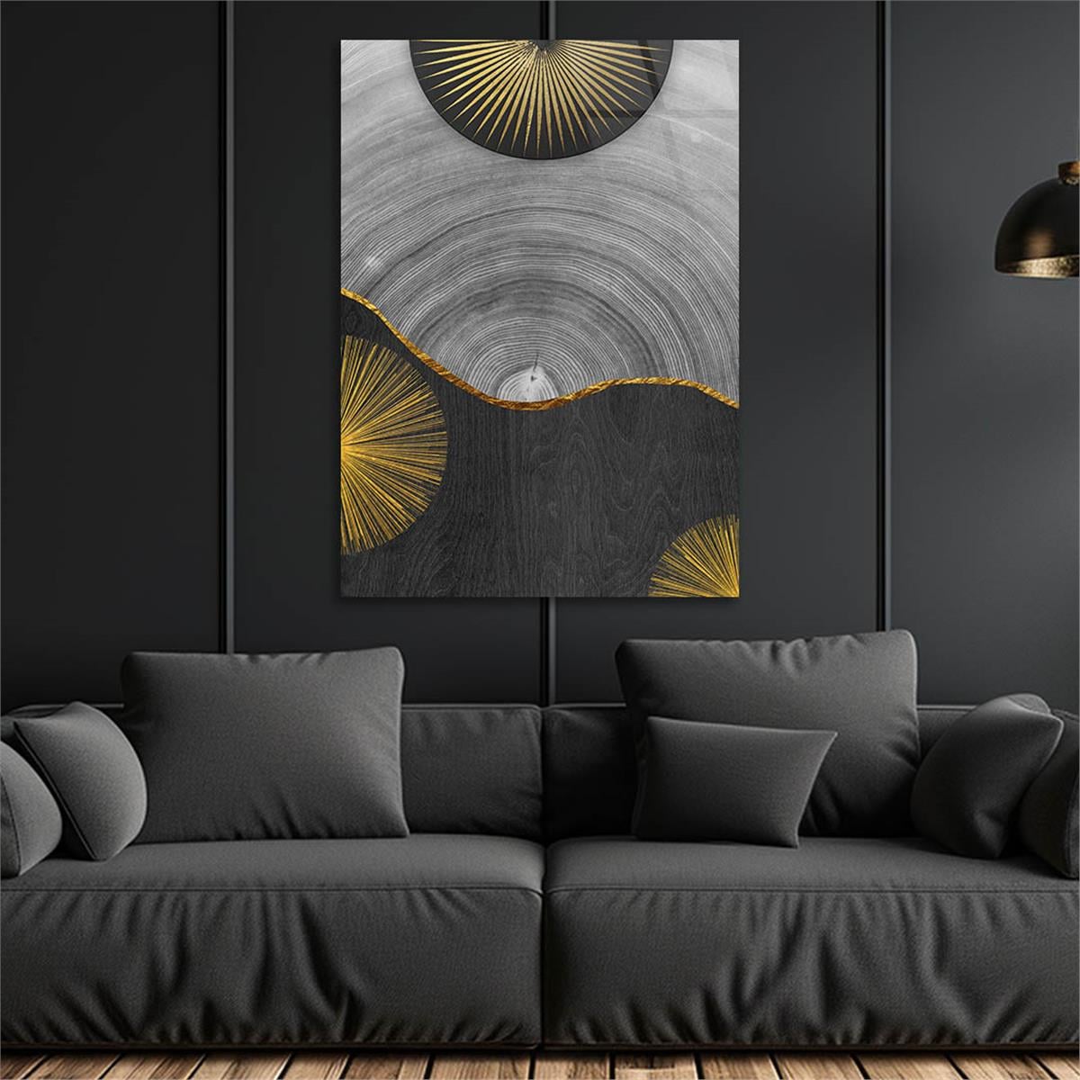 Vertical Tempered Glasss Wall Arts Art-Themed 291