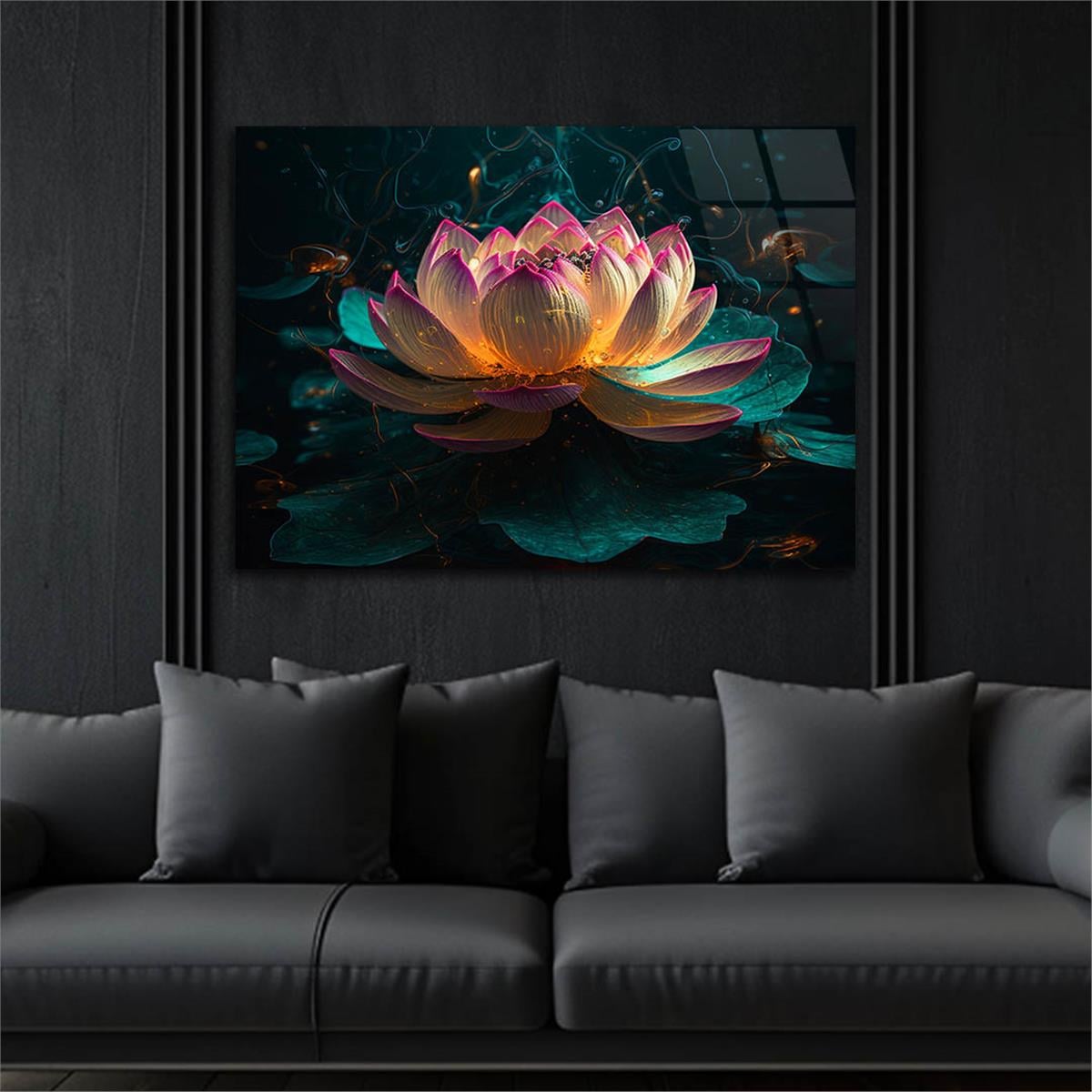 Horizontal Art-Themed Tempered Glass Wall Art 511