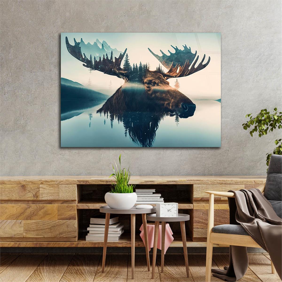 Yatay DoğaTemalı Cam Tablo 360