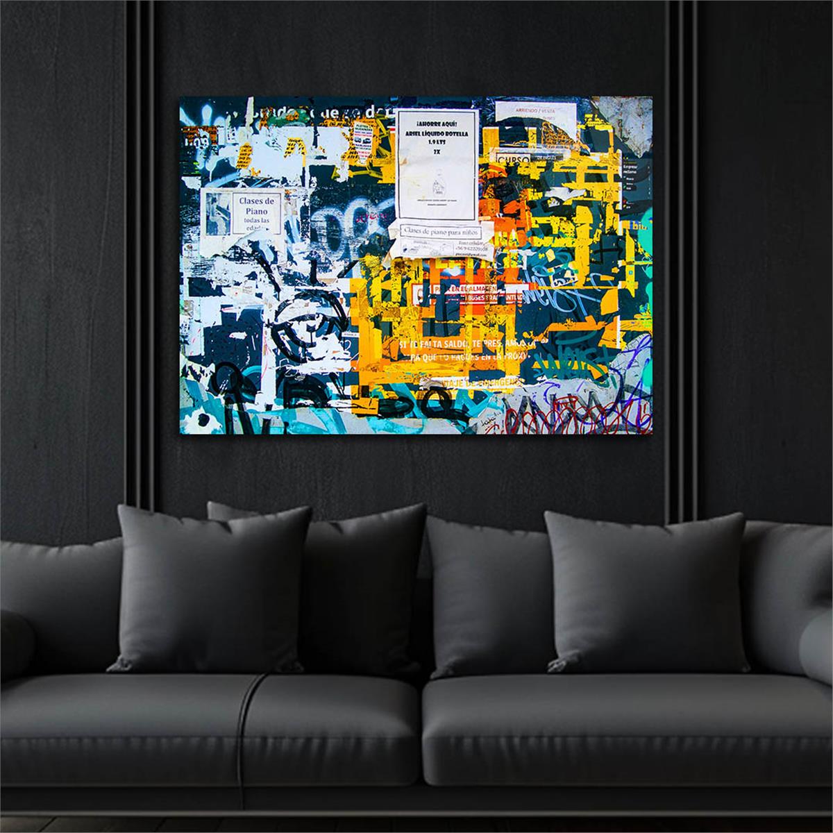 Horizontal Art-Themed Tempered Glass Wall Art 512