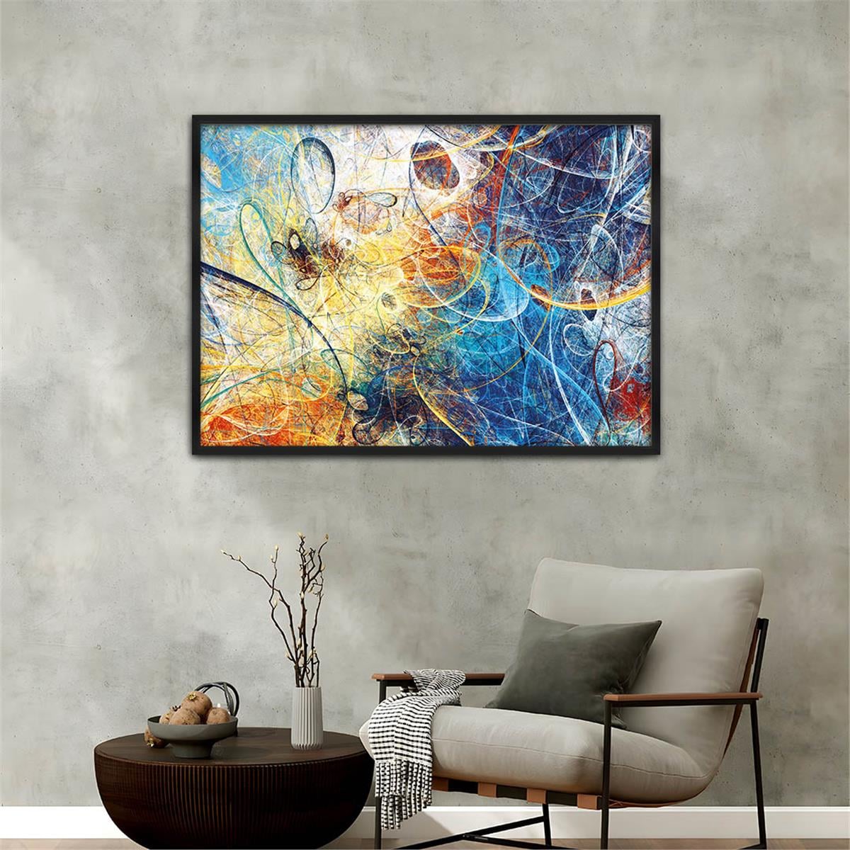 Alüminyum Çerçeveli Sanat Temalı Cam Tablo 131