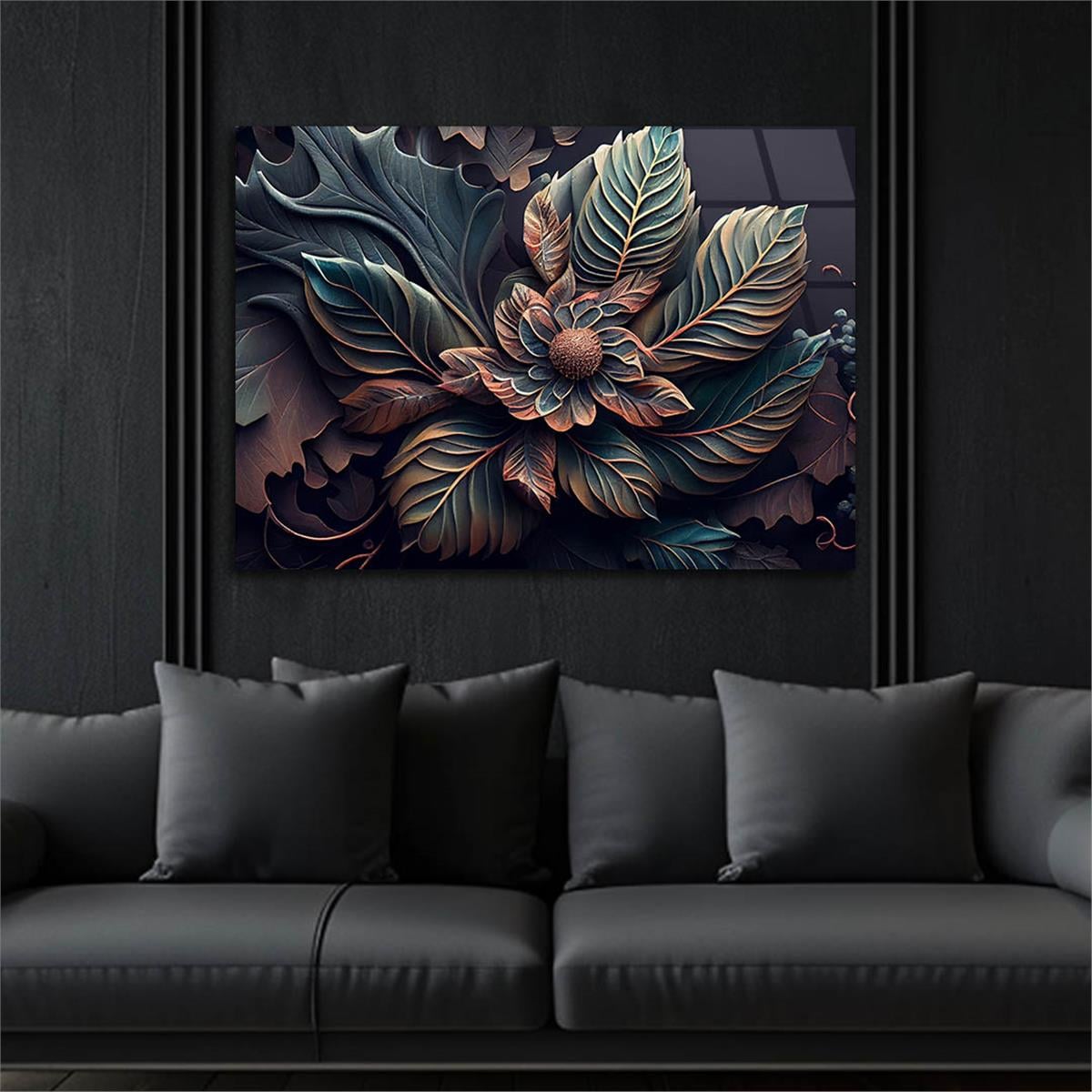 Yatay Sanat Temalı Cam Tablo 585