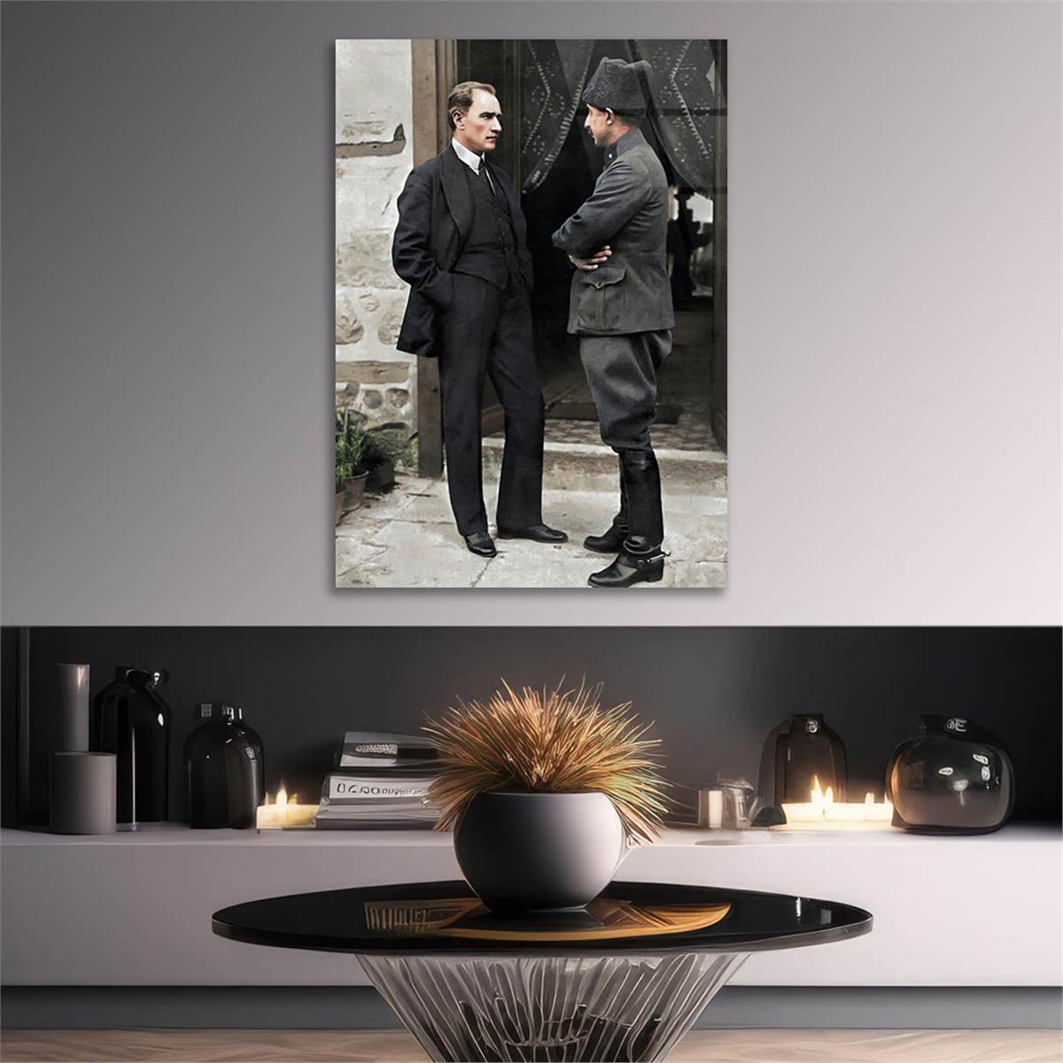 Dikey VatanTemalı Cam Tablo 222