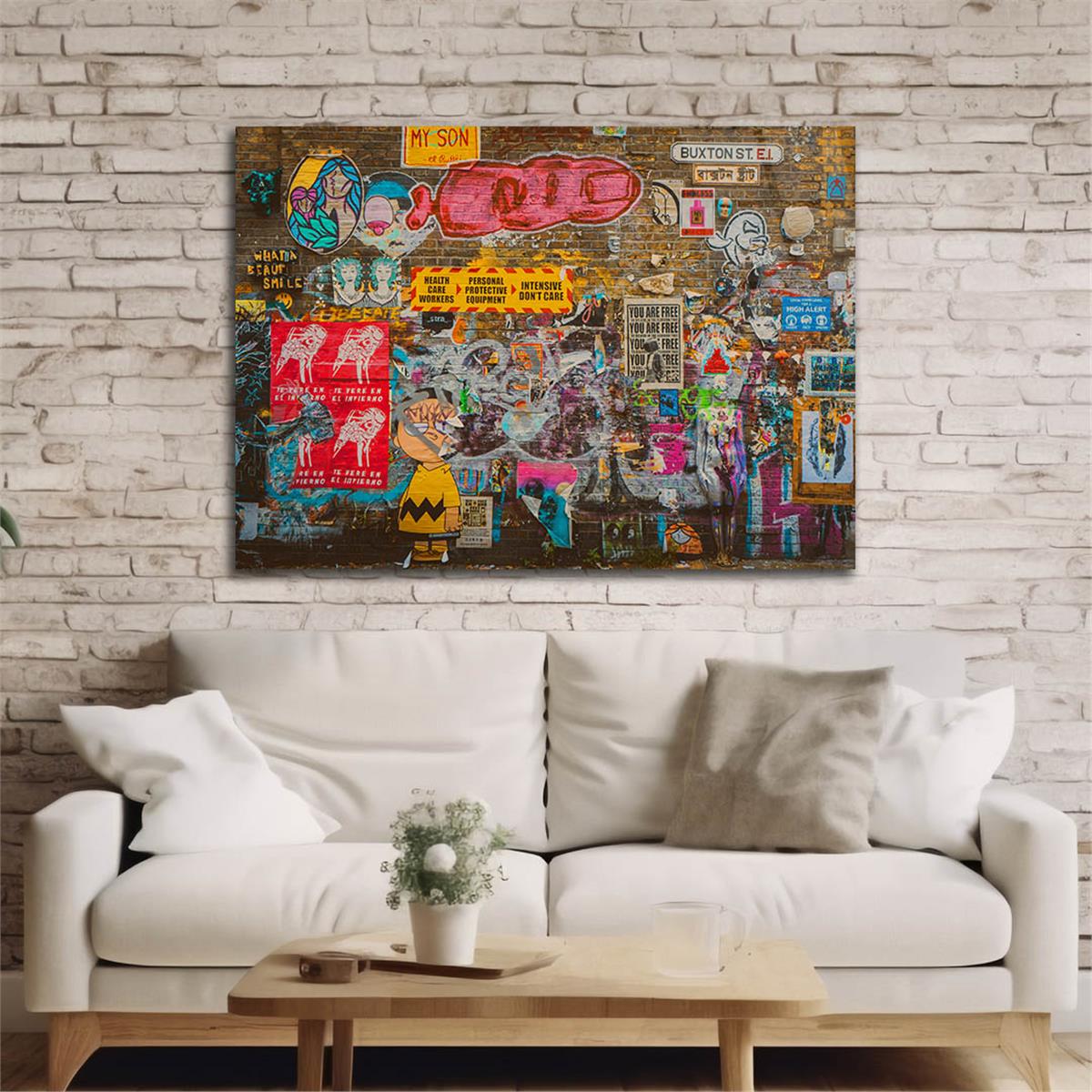 Horizontal Art-Themed Tempered Glass Wall Art 554