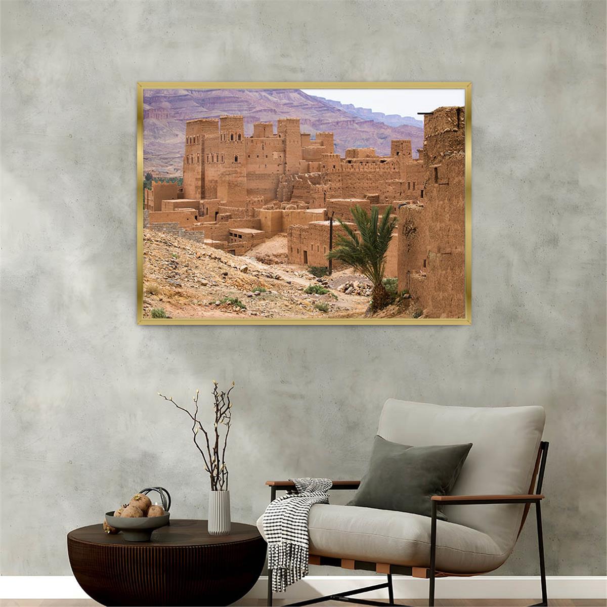 bedrucktes Glas mit Aluminiumrahmen und Natur Themen 