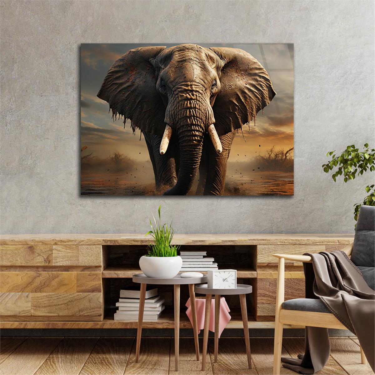 Yatay Doğa Temalı Cam Tablo 557