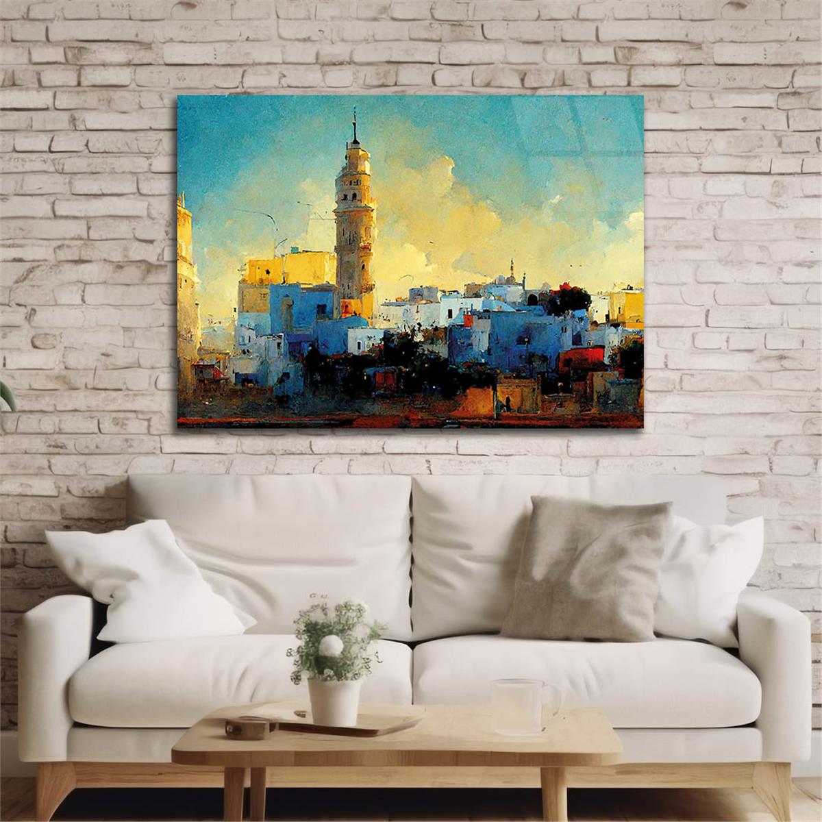 Horizontal Art-Themed Tempered Glass Wall Art 273