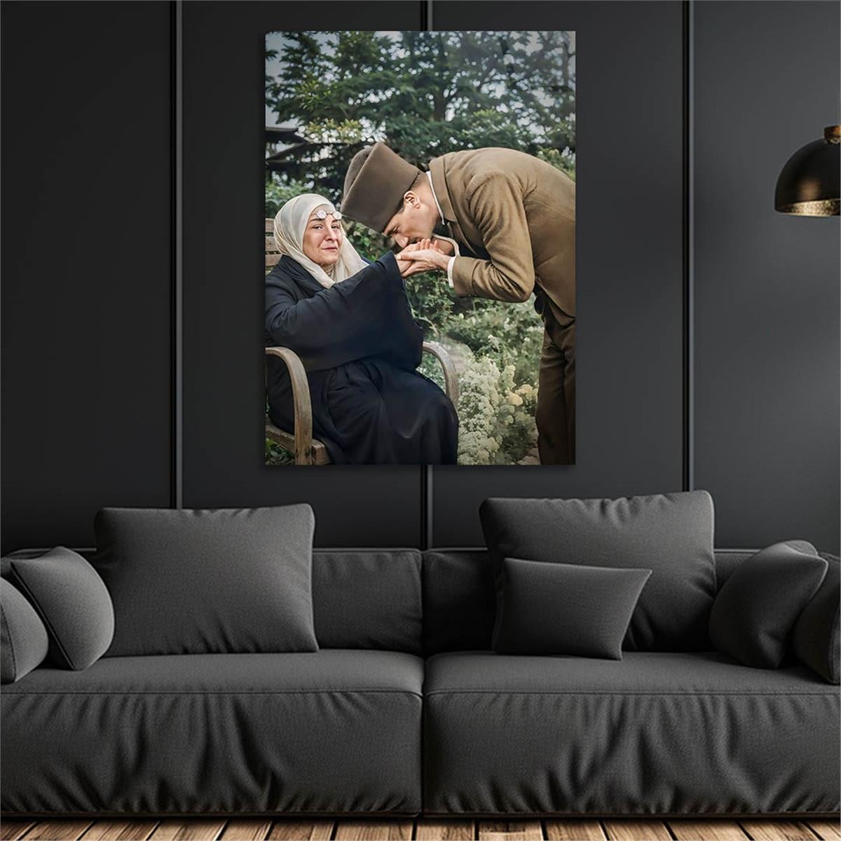 Dikey VatanTemalı Cam Tablo 227