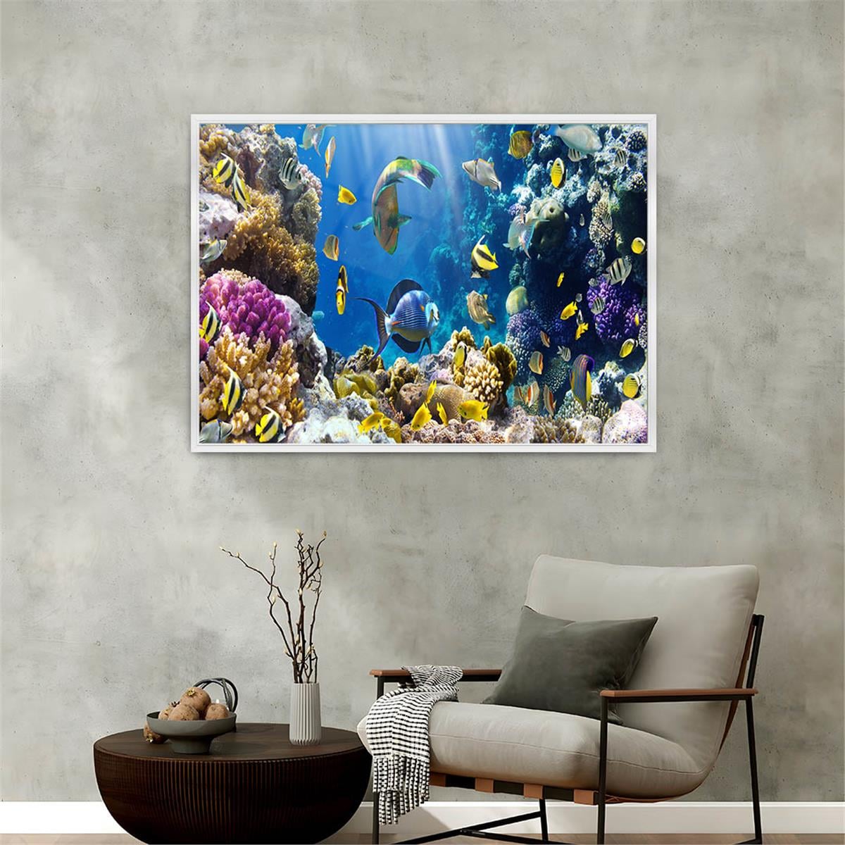 Alüminyum Çerçeveli Doğa Temalı Cam Tablo 088