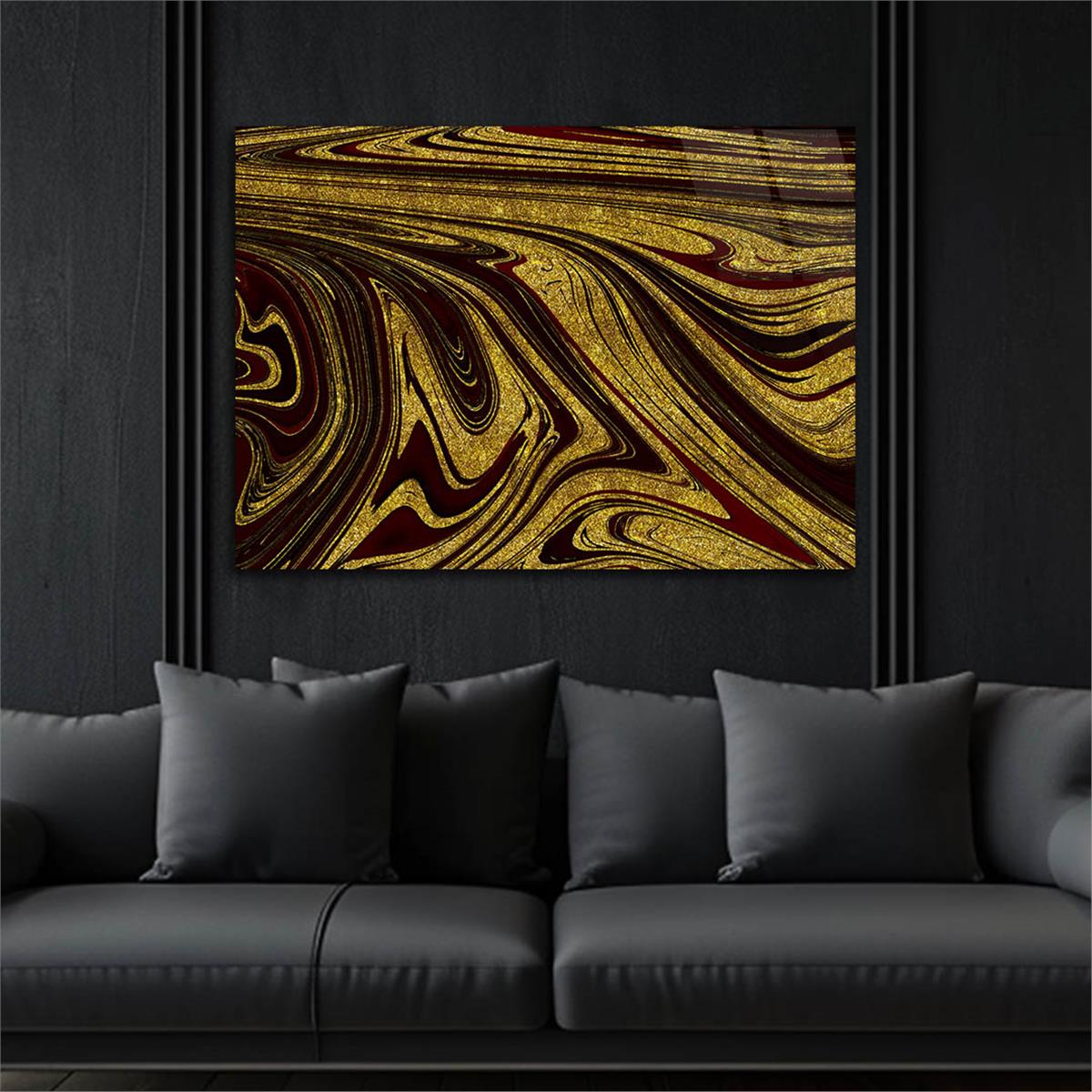 Horizontal Art-Themed Tempered Glass Wall Art 550