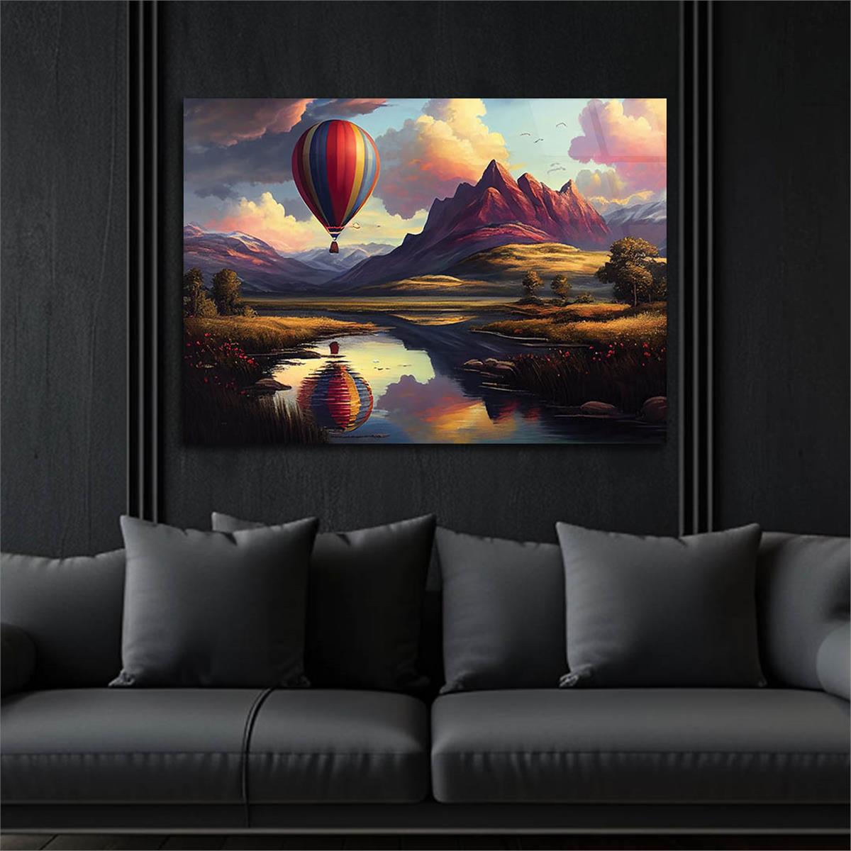 Horizontal Art-Themed Tempered Glass Wall Art 331