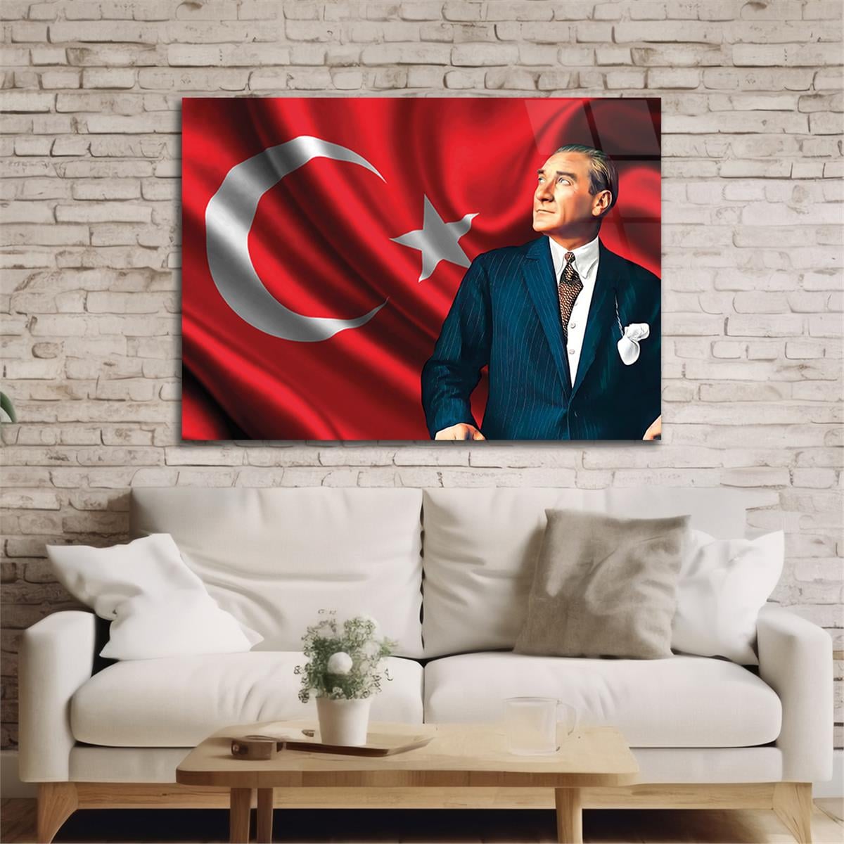 Horizontaal nationaal thema Gehard Glasschilderij 84