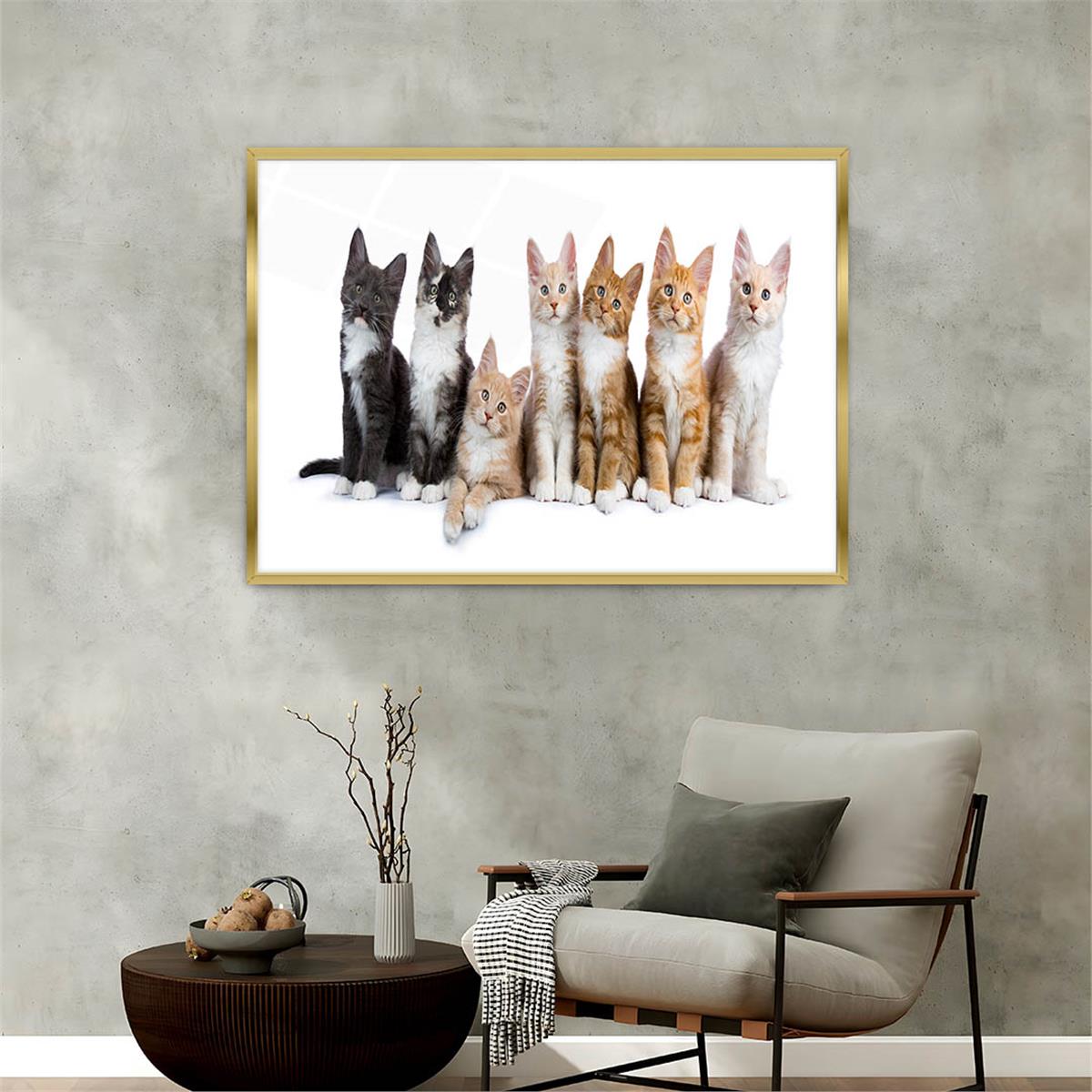 bedrucktes Glas mit Aluminiumrahmen und Natur Themen 