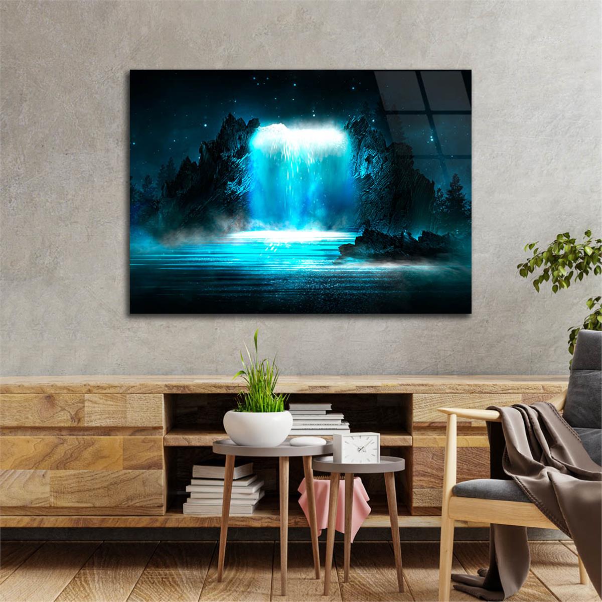 Horizontal Art-Themed Tempered Glass Wall Art 485