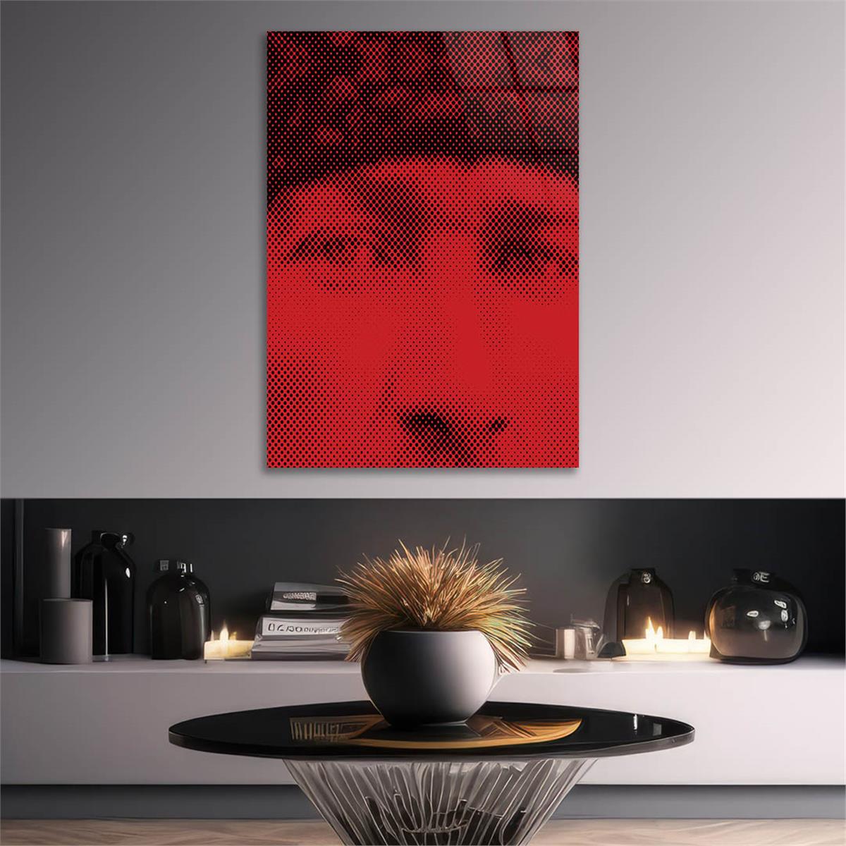 Dikey VatanTemalı Cam Tablo 167