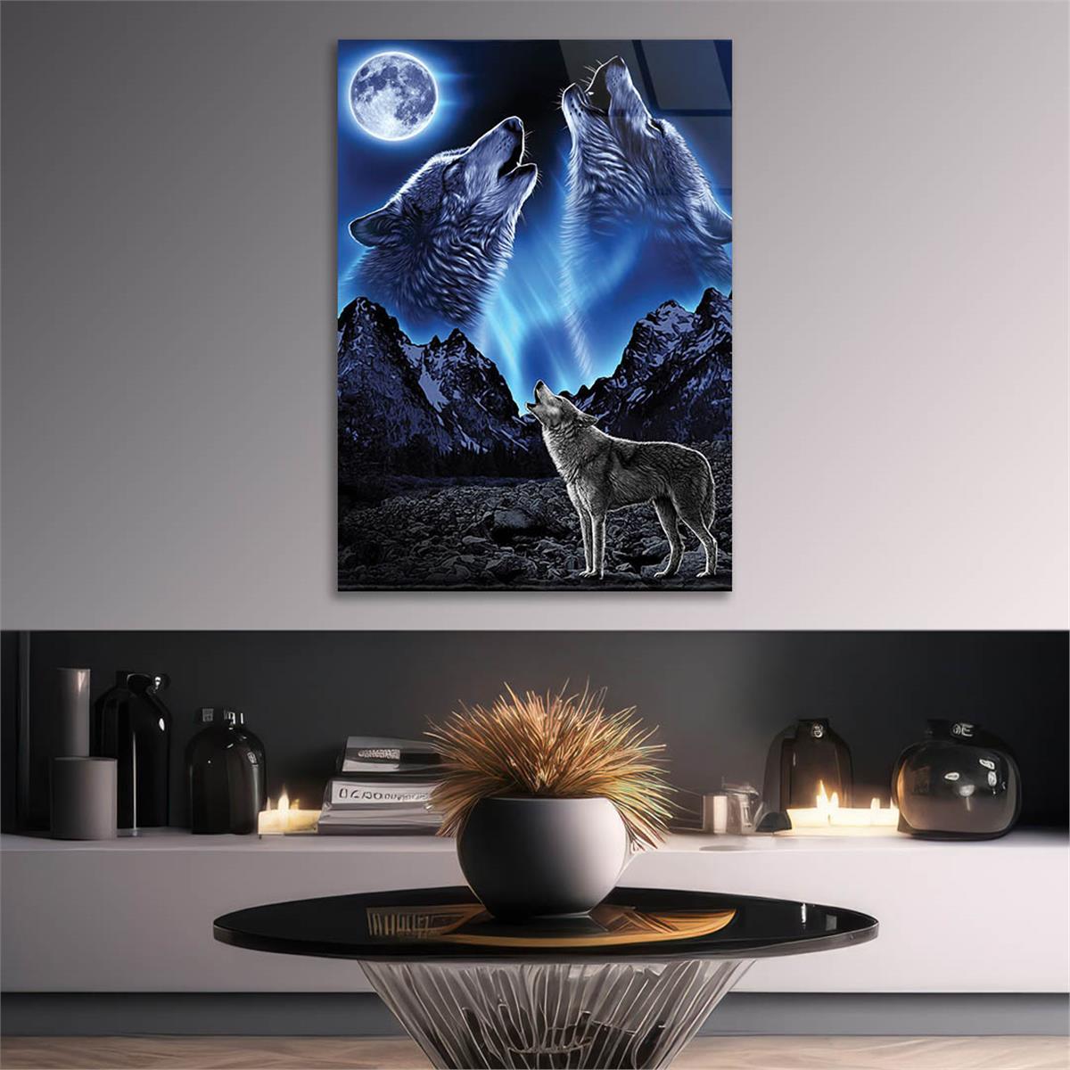 Wolf Gehard Glasschilderij 