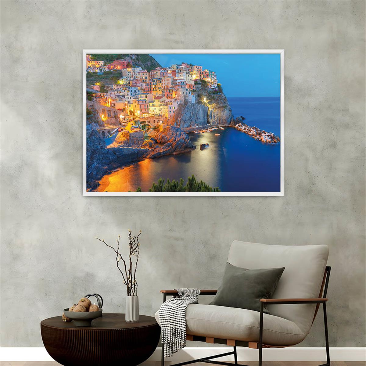 Aluminum-Framed Art-Themed Tempered Glass Wall Art 011