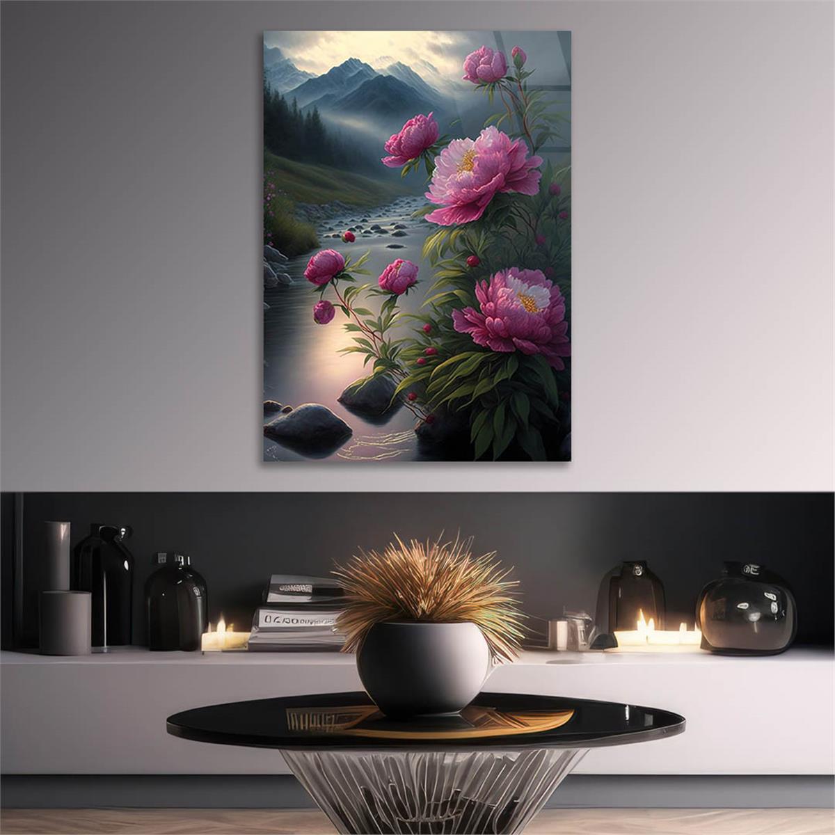 Verticale Gehard Glasschilderij Natuur Thema 176