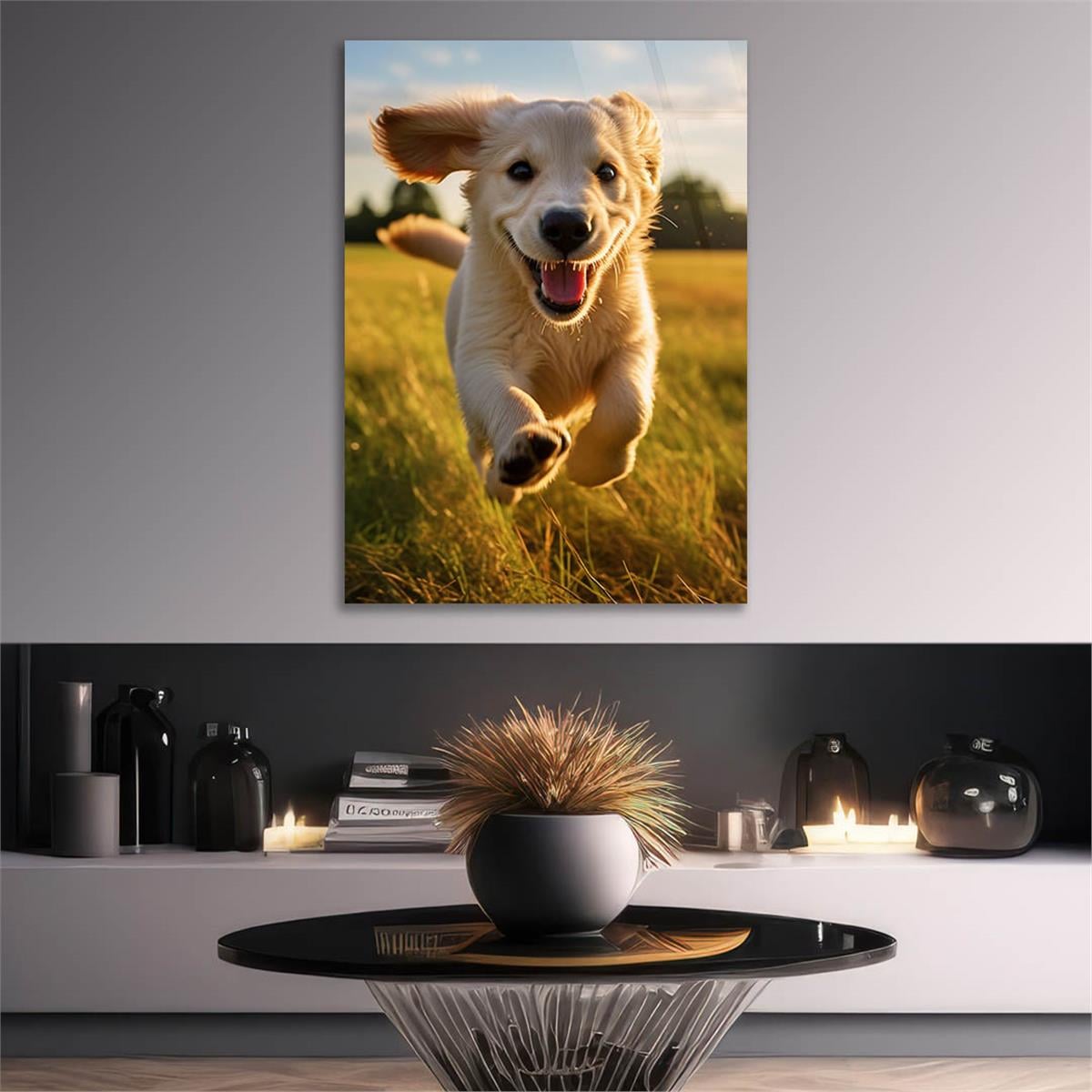 Dikey Doğa Temalı Cam Tablo 430