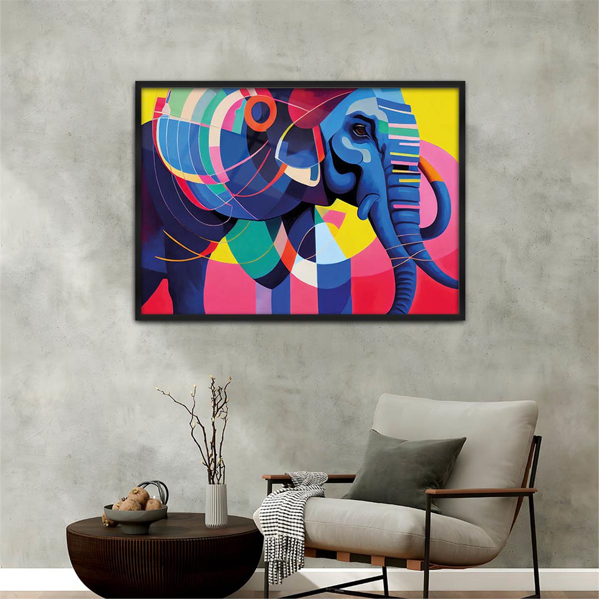 Aluminum-Framed Art-Themed Tempered Glass Wall Art 034