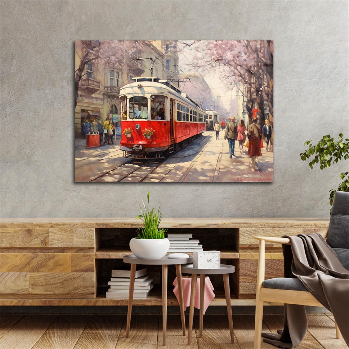 Horizontal Art-Themed Tempered Glass Wall Art 536