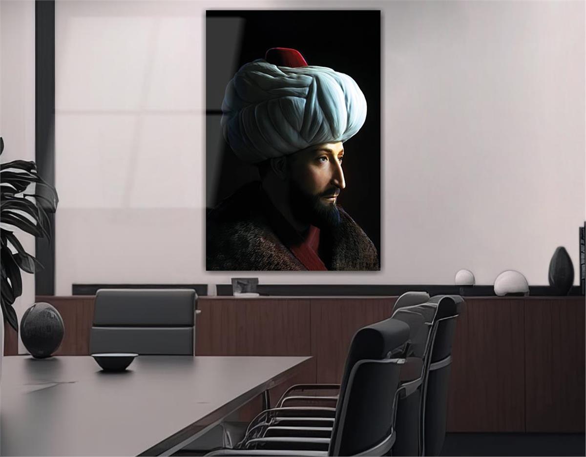 Fatih Sultan Mehmet KHan Glass Wall Art