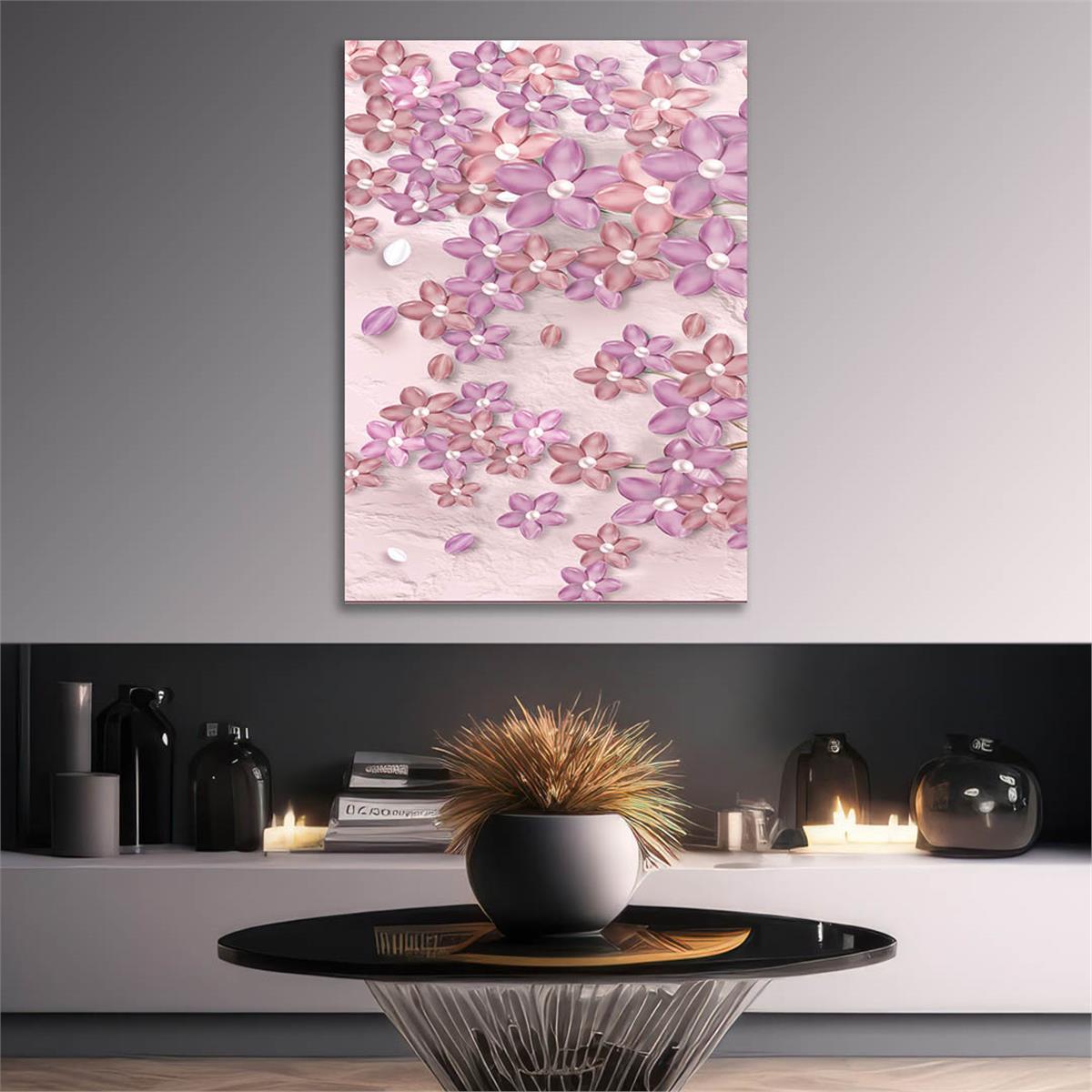 Vertical Tempered Glasss Wall Arts Art-Themed257