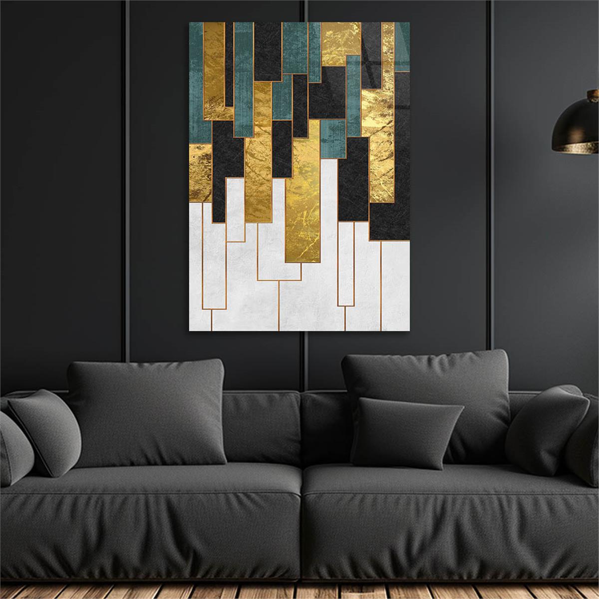 Vertical Tempered Glasss Wall Arts Art-Themed 296