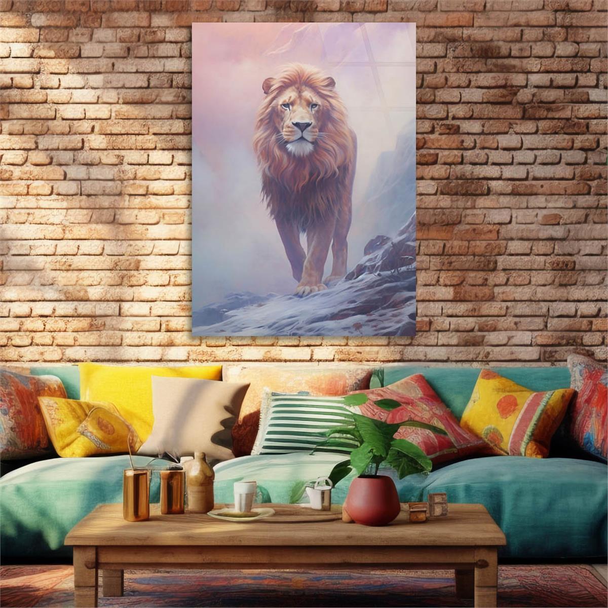 Dikey Doğa Temalı Cam Tablo 317