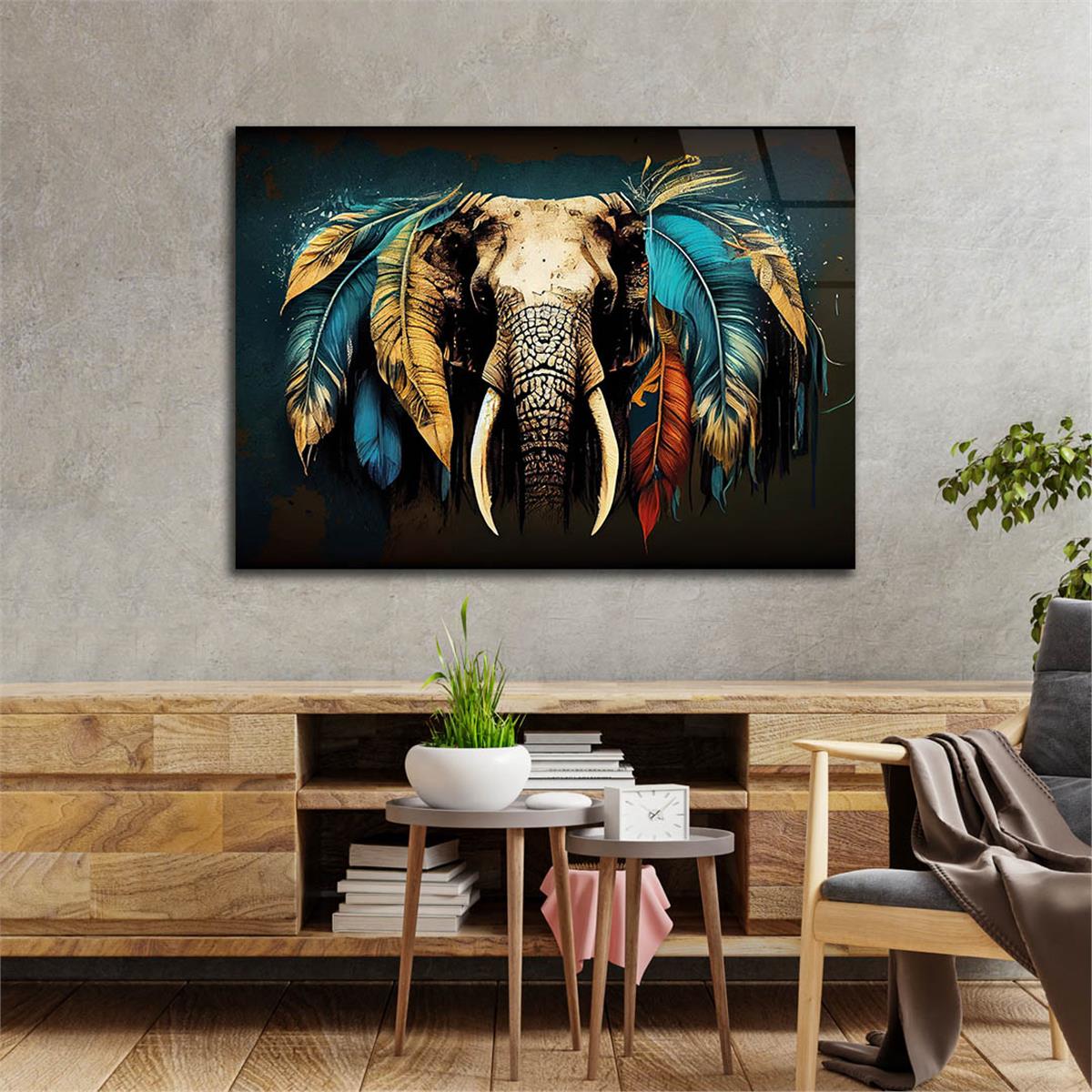 Horizontal Natured-Themed Tempered Glass Wall Art 261