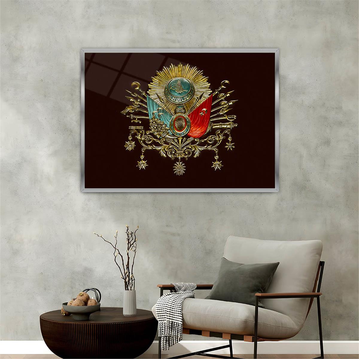 Aluminum-Framed National-Themed Tempered Glass Wall Art 006