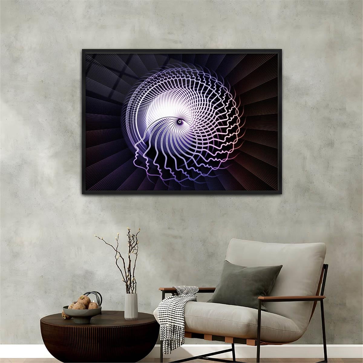 Alüminyum Çerçeveli Sanat Temalı Cam Tablo 036