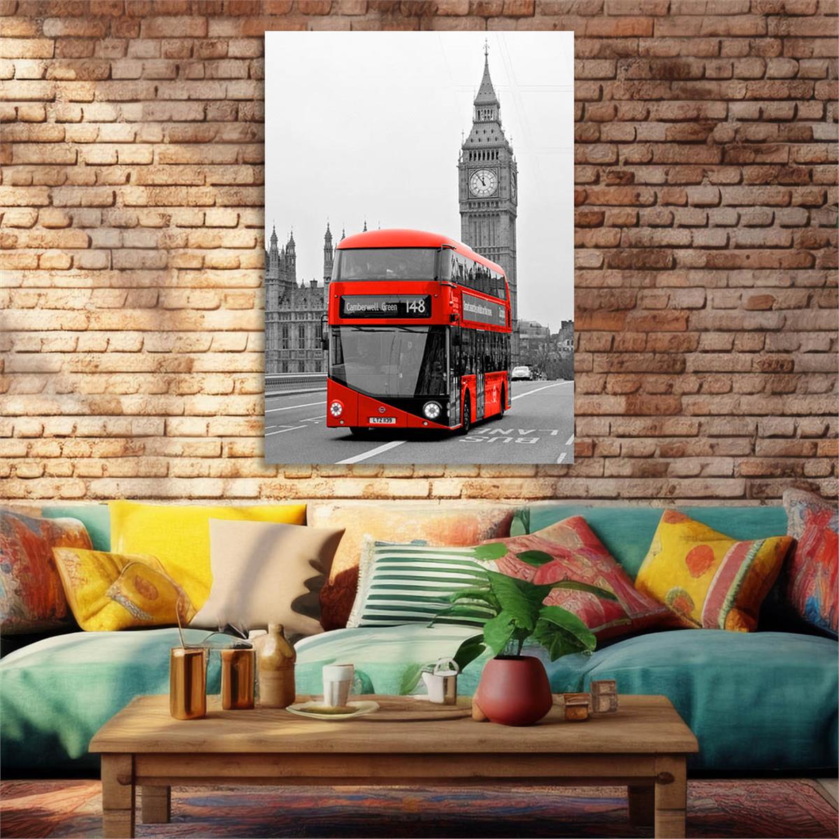 Dikey Doğa Temalı Cam Tablo 227