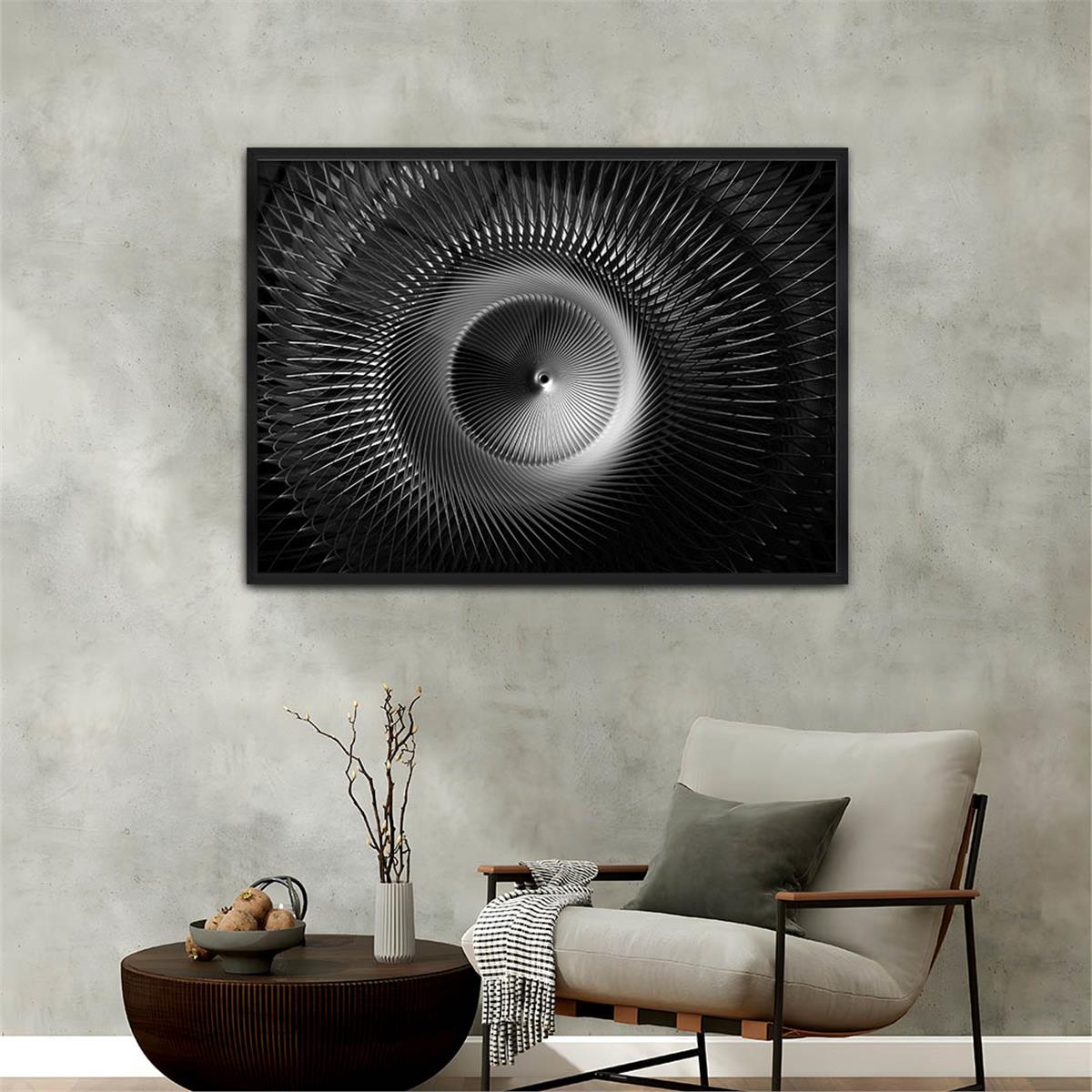 Aluminum-Framed Art-Themed Tempered Glass Wall Art 146