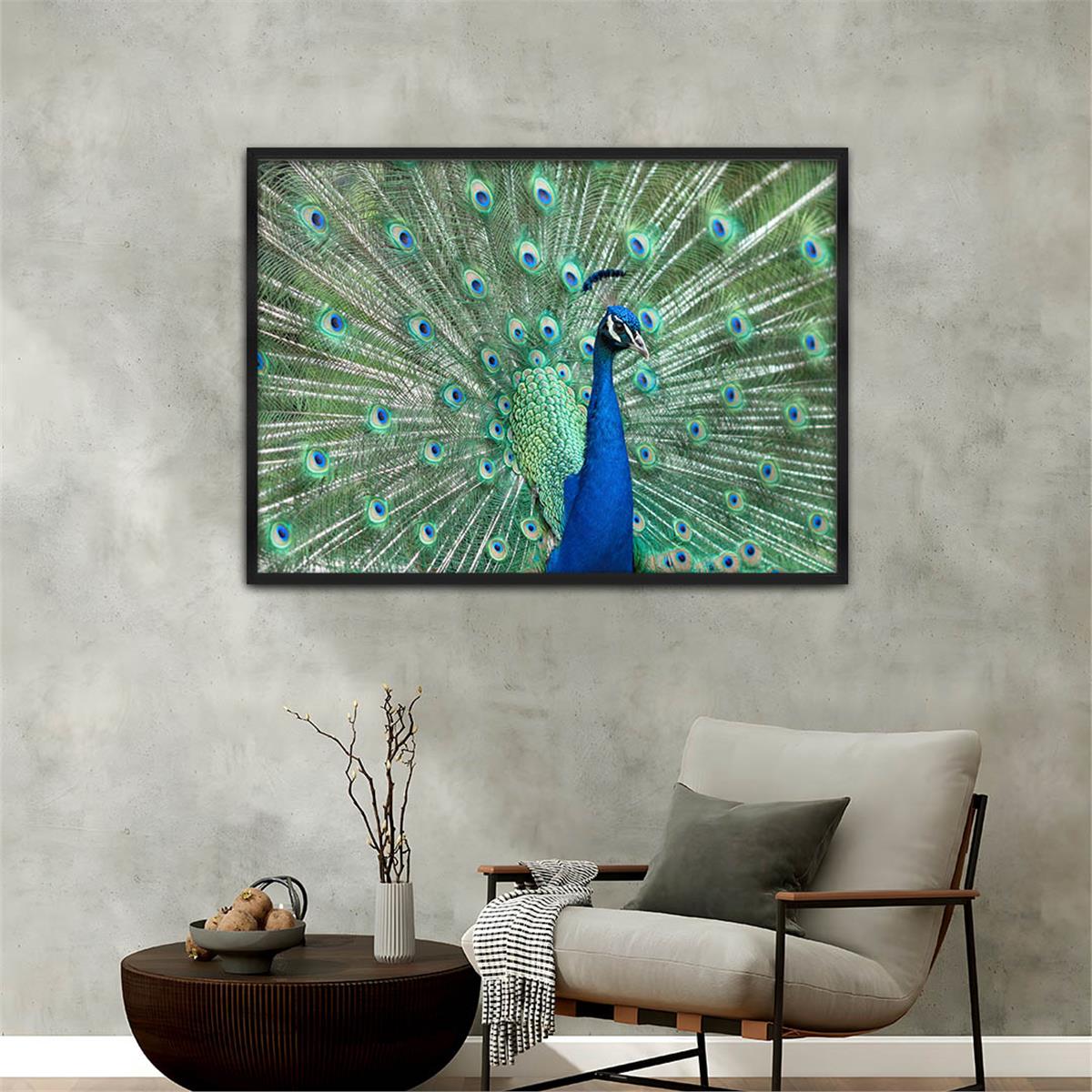 Aluminum-Framed Natured-Themed Tempered Glass Wall Art 079