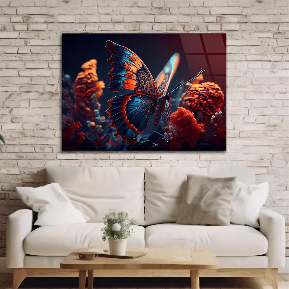 Horizontal Art-Themed Tempered Glass Wall Art 429