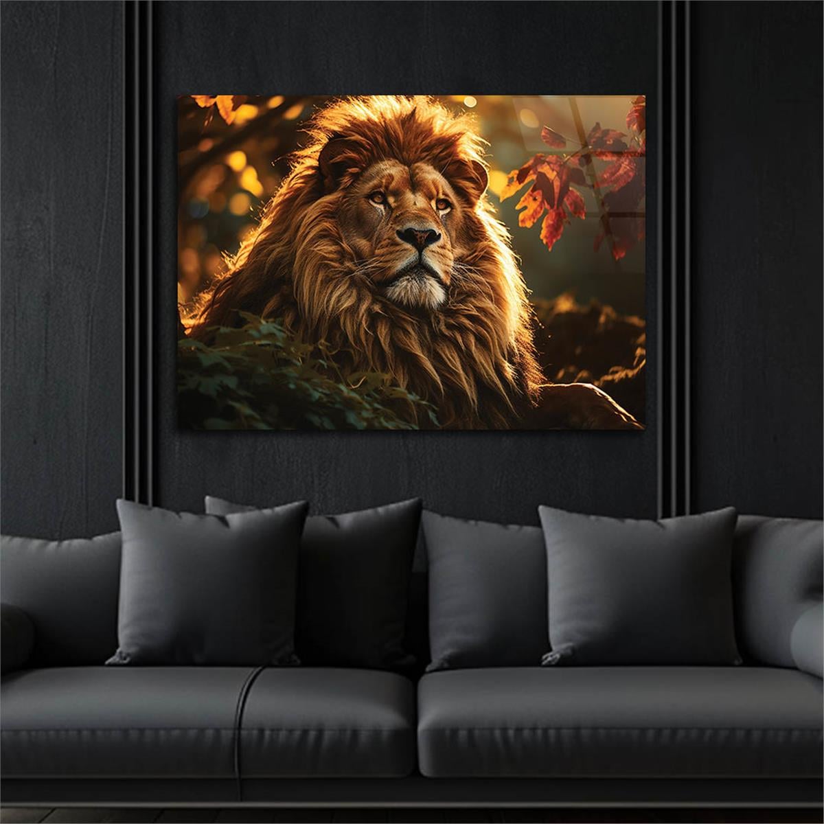 Horizontal Natured-Themed Tempered Glass Wall Art 327