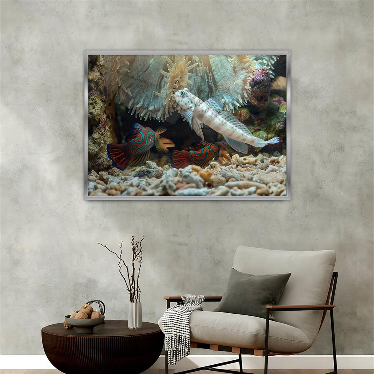 Alüminyum Çerçeveli Doğa Temalı Cam Tablo 059