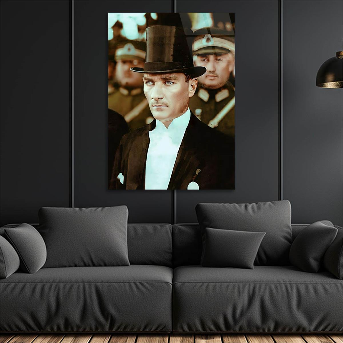 Dikey VatanTemalı Cam Tablo 269