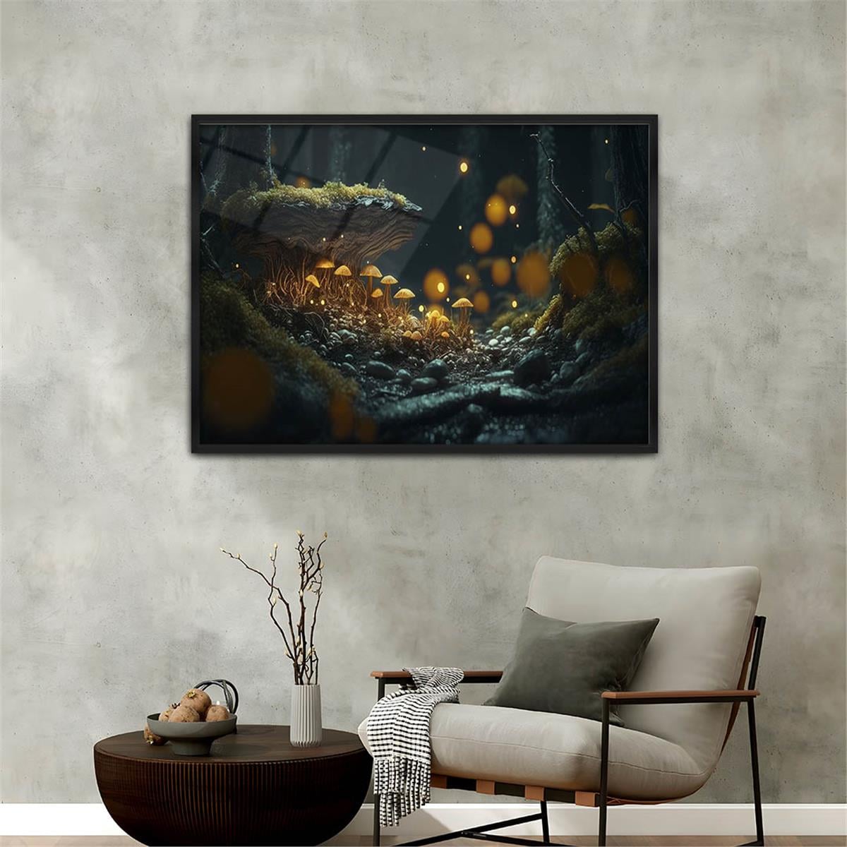 Alüminyum Çerçeveli Doğa Temalı Cam Tablo 062