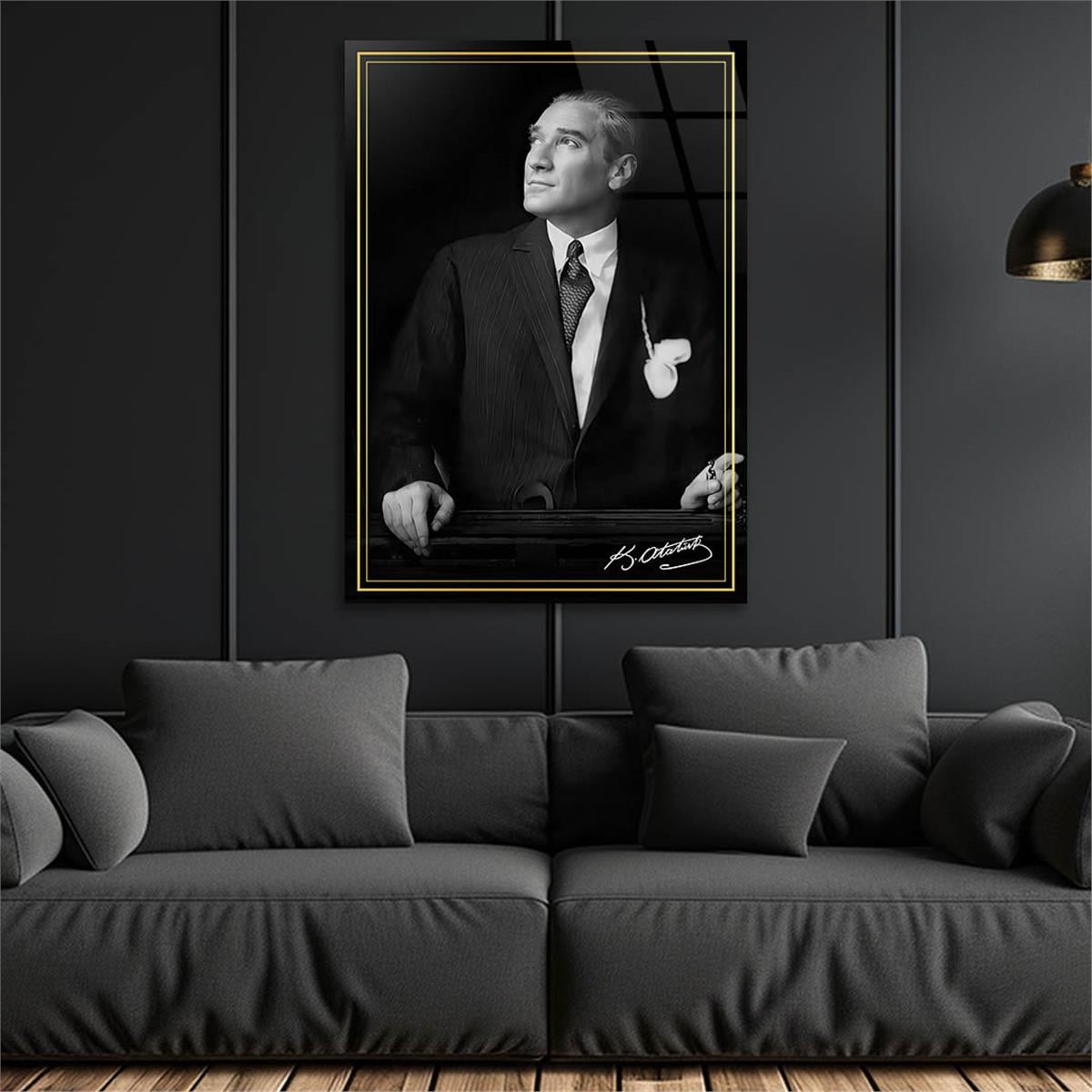 Dikey VatanTemalı Cam Tablo 253