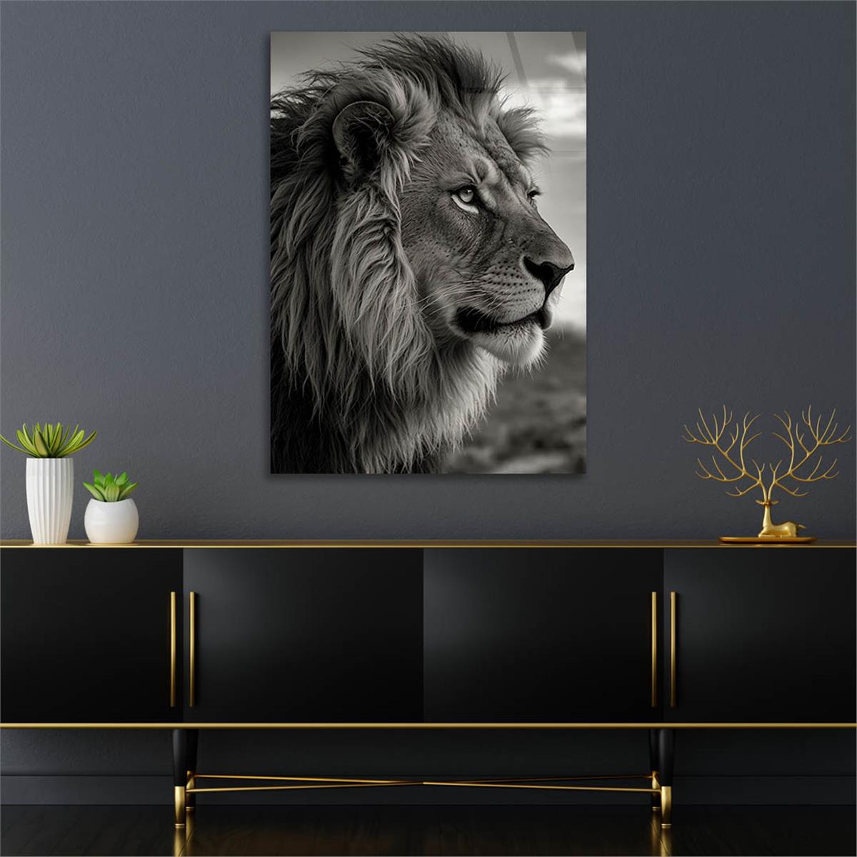 Dikey Doğa Temalı Cam Tablo 335