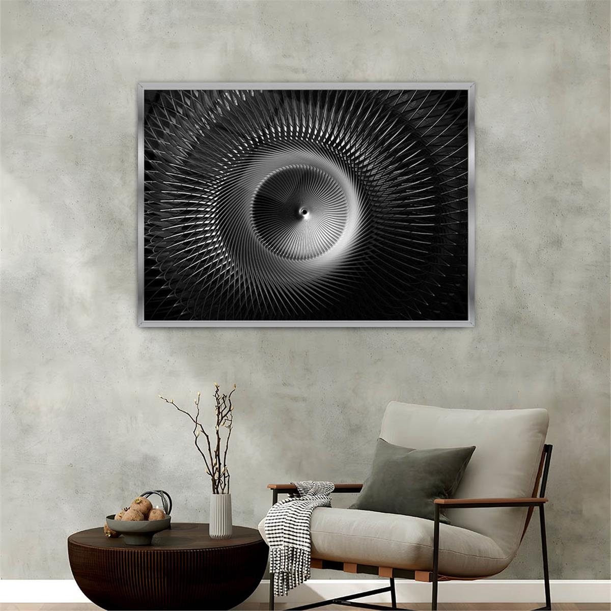 Aluminum-Framed Art-Themed Tempered Glass Wall Art 146