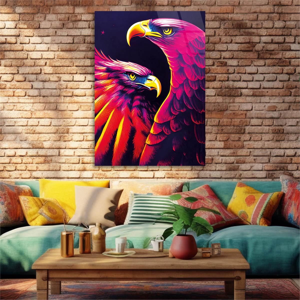 Verticale Gehard Glasschilderij Natuur Thema 171