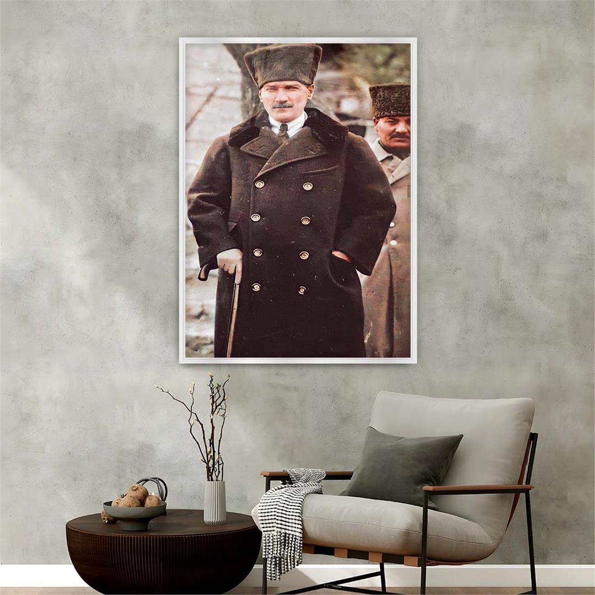 Aluminum-Framed National-Themed Tempered Glass Wall Art 073